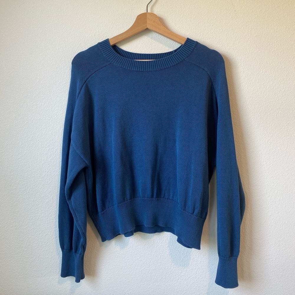 United Colors Of Benetton Blue Crew Neck Sweater